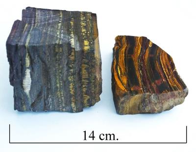 Jasper, Tiger iron var. Bill Bagley Rocks and Minerals